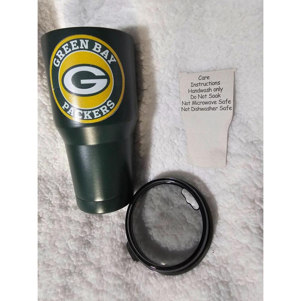 Unbranded NFL Football Green Bay Packers Tumbler Metal Green 8" - Picture 2 of 15
